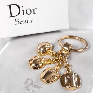 DIOR Keychain Bag Charm Vintage Perfume Bottles Box Dust Bag